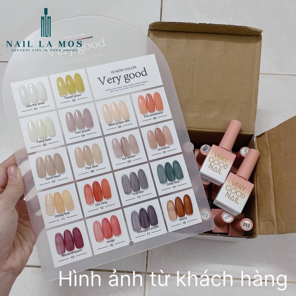 Set sơn thạch Very Good Nail 18 màu - Bộ sơn gel thạch trong suốt màu xinh phong cách Hàn Quốc (tặng kèm bảng màu mica)