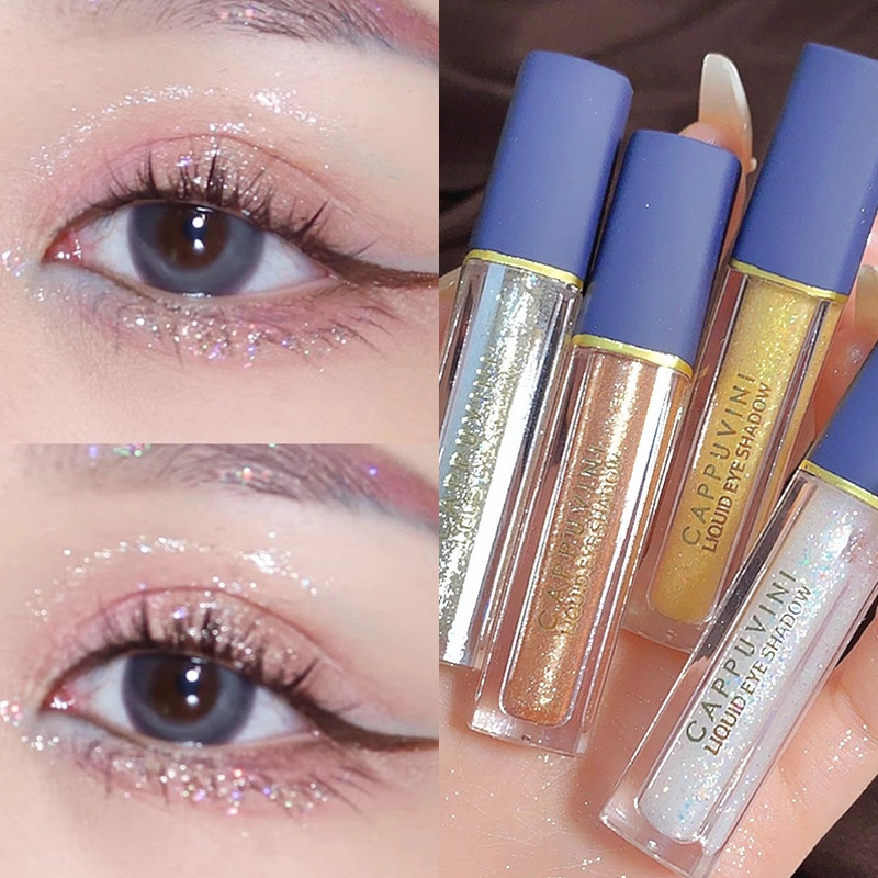 Phấn Mắt Dạng Lỏng Ánh Kim Tuyến Lấp Lánh Tự Nhiên Lâu Trôi