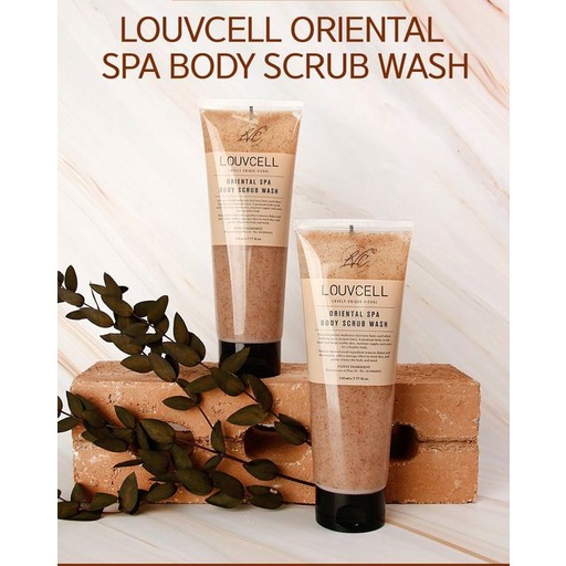 [Có sẵn] Tẩy Da Chết Thảo Mộc LouvCell Oriental Spa Body Scrub Wash 230ml