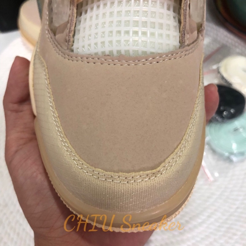 Giày Sneaker nam nữ tăng chiều cao Air Jordan 4 “ off white “ Sail cao cấp giày thể thao nam nữ Jd4