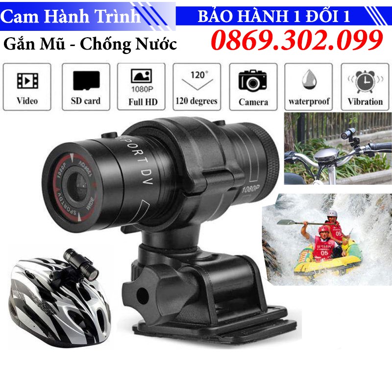 Camera Sport ghi hành trình xe đạp xe máy Dạng ống nhòm M500 quay Full HD 1080P 30FPS 720P 60 FPS