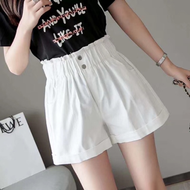 Quần sooc thô cạp chun hàng đủ màu | BigBuy360 - bigbuy360.vn