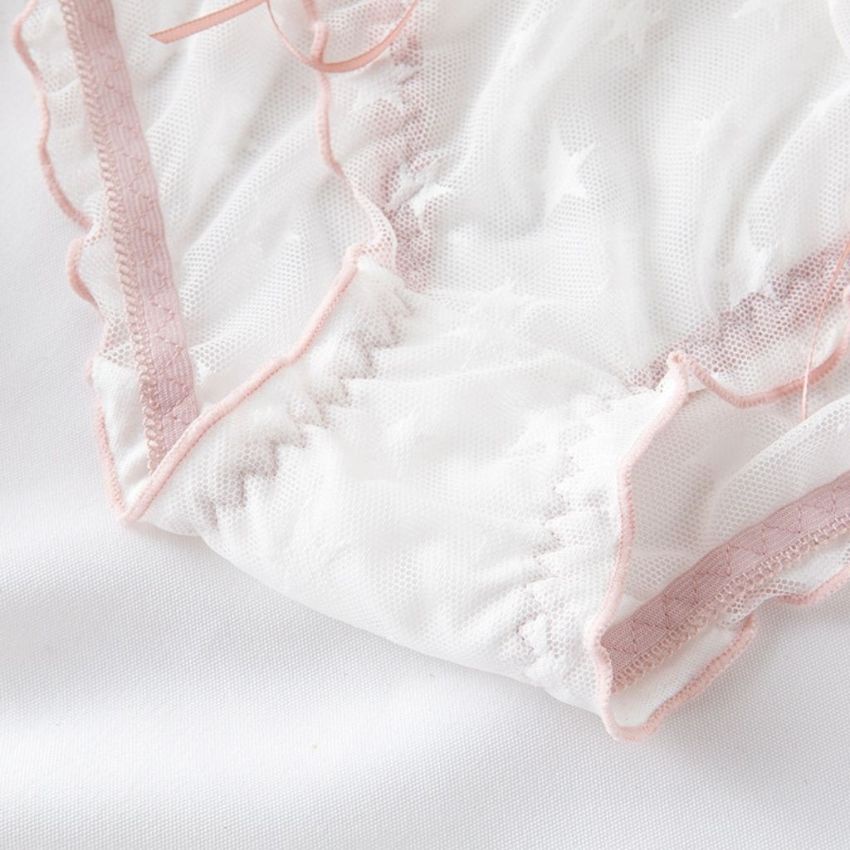 Quần lót nữ ren - Quần lót nữ sexy xuyên thấu họa tiết ngôi sao siêu cute Kingshop L518