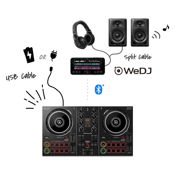 Bàn DJ PIONEER DDJ-200 (SMART DJ CONTROLLER)