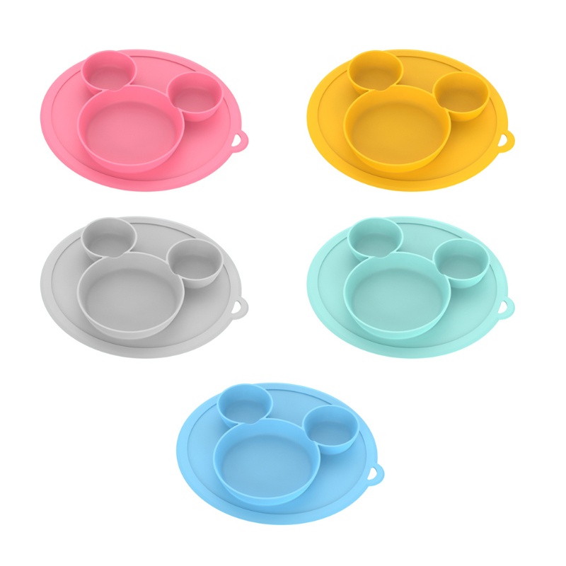 Bát Ăn Chia Ngăn Có Giác Hút Không Chứa BPA Dành Cho Bé Sơ Sinh