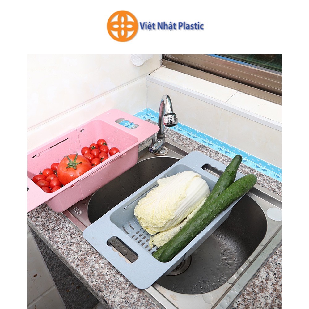 Khay Nhựa Gập Gọn, Rổ Gác Bồn Rửa Bát Điều Chỉnh Kích Thước Thông Minh - MS5613
