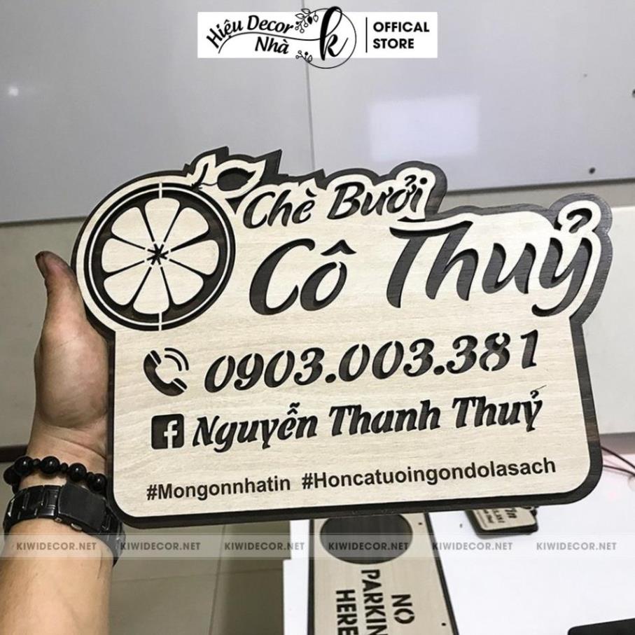 Bảng Hiệu Tên Shop, Bảng welcome gỗ deocor, Bảng chụp ảnh trang trí shop siêu đẹp - Hiệu Nhà K
