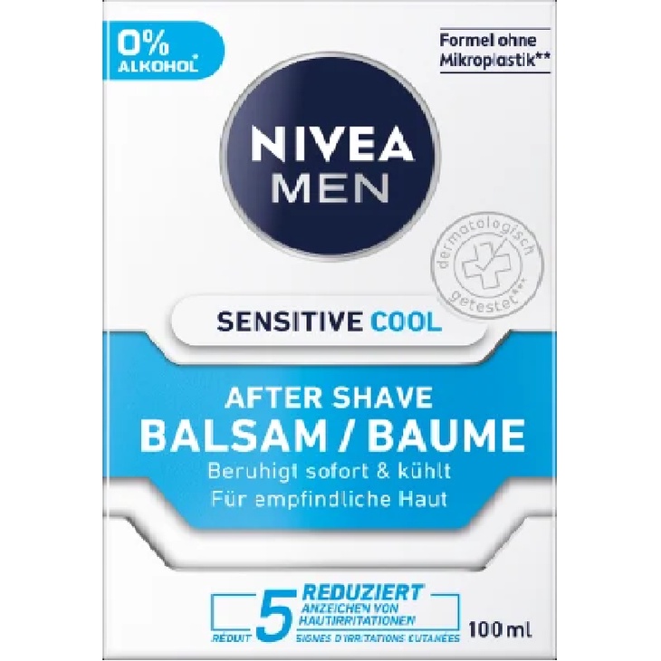 Kem dưỡng sau cạo râu NIVEA MEN Sensitive Cool After Shave Balm -ĐỨC