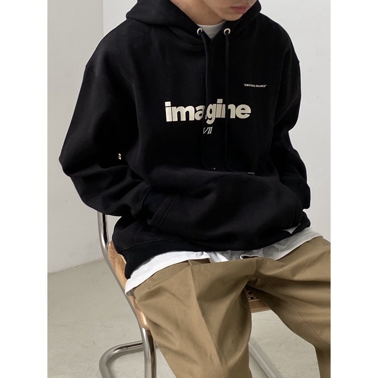 Áo hoodie IMAGANE VII Unisex nam nữ Nỉ Bông oversize form rộng Zozo_unisex