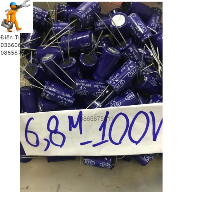 10 Tụ loa 6.8uf 100V