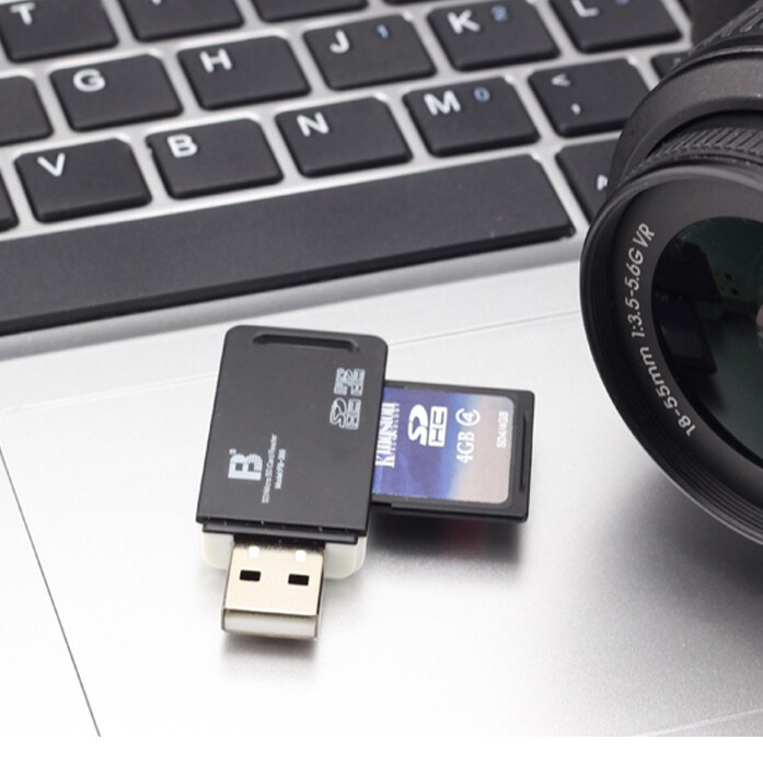 Đầu đọc thẻ nhớ SD Micro SD hàng chính hãng đa năng cho máy tính PC hỗ trợ mọi thẻ SDHC Micro SDHC