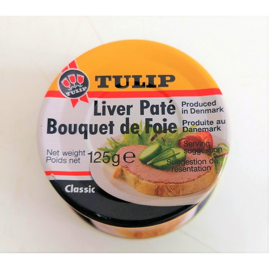 [Hộp tròn 125g – X. DƯƠNG] PA TÊ GAN HEO [Denmark] TULIP Classic Liver Pate (pkg)