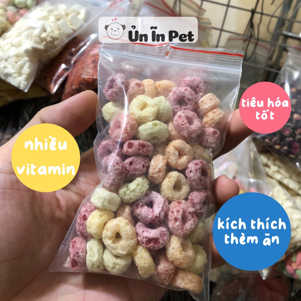 Đồ ăn cho hamster, SNACK TRÁI CÂY dạng vòng tròn