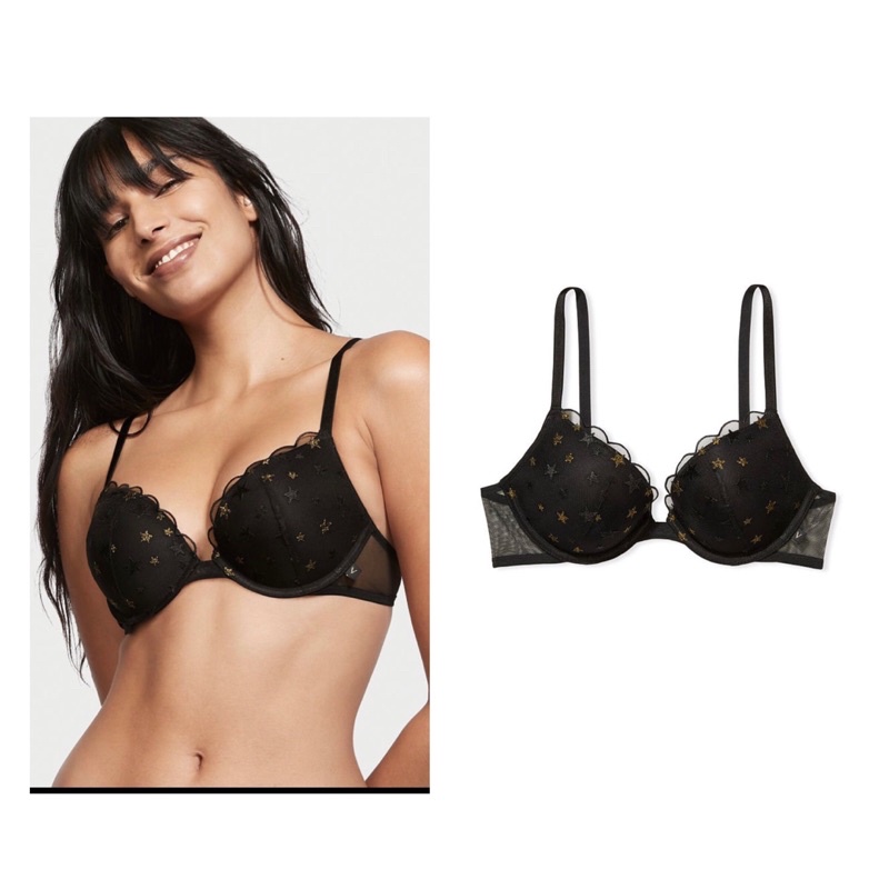 Áo ngực Victoria's secret trắng,đen mút mỏng 34,36,32