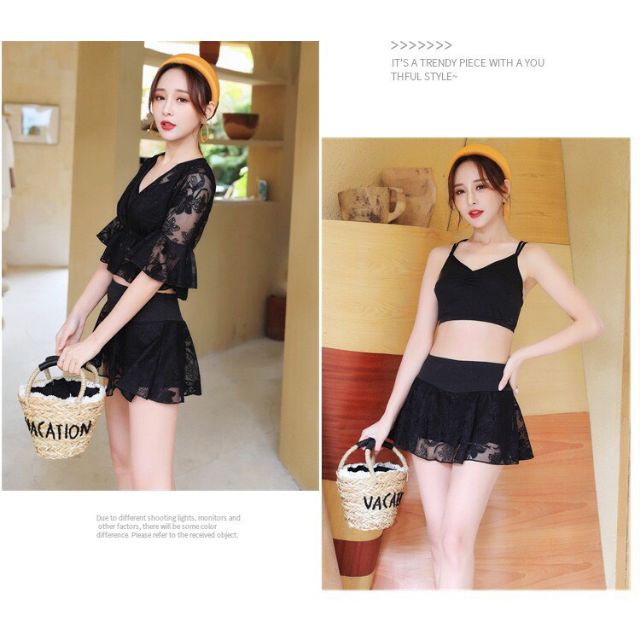 Bộ bơi 3 in 1 ren