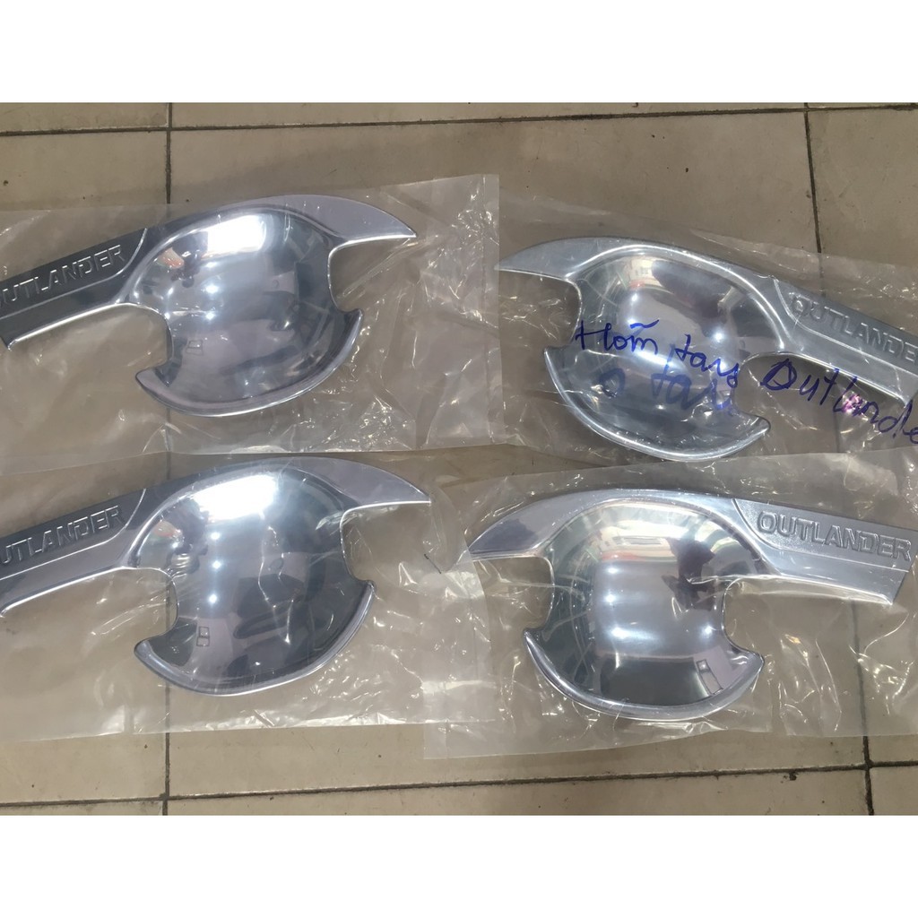 Bộ 4 ốp hõm cửa mạ crom xe Outlander 2018 2019 2020- 4 chi tiết
