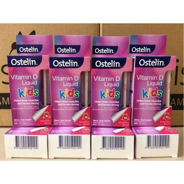 Vitamin D Ostelin Dạng Nước Cho Trẻ 20ml Ostelin Vitamin D Kids Liquid 20ml