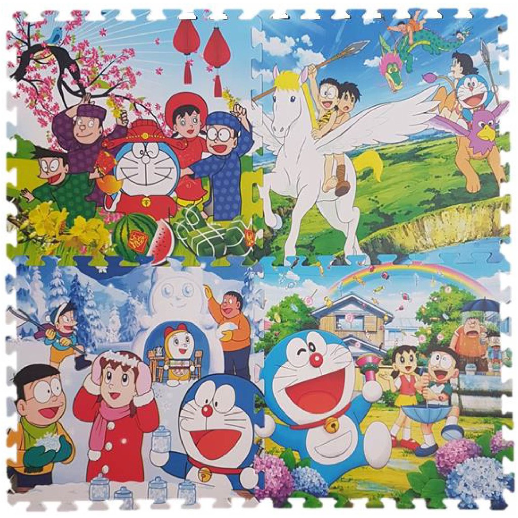 [BIG SALE 3 NGÀY] BỘ 4 THẢM LÓT SÀN EVA CHO BÉ, HÀNG VNXK 60 x 60 cm (1,2 x 1,2 m)