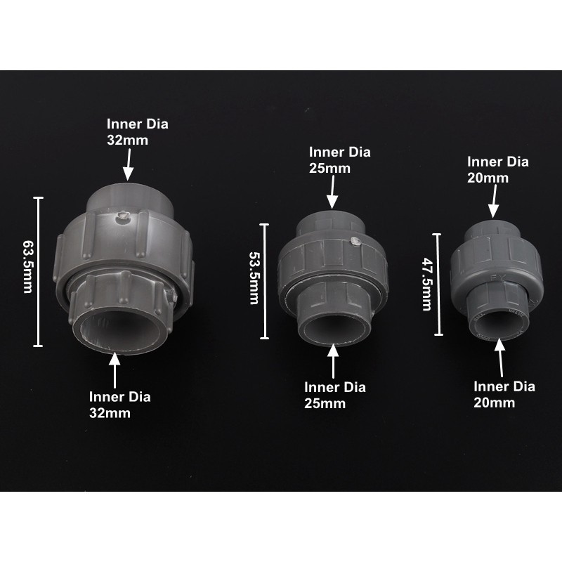 1 Đầu Nối Ống Nước Bằng Nhựa PVC Đường Kính 20-32mm