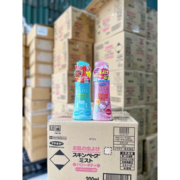 Xịt  muỗi skin vape Nhật Bản  xịt chống muỗi cho bé skin vape chai 200ml
