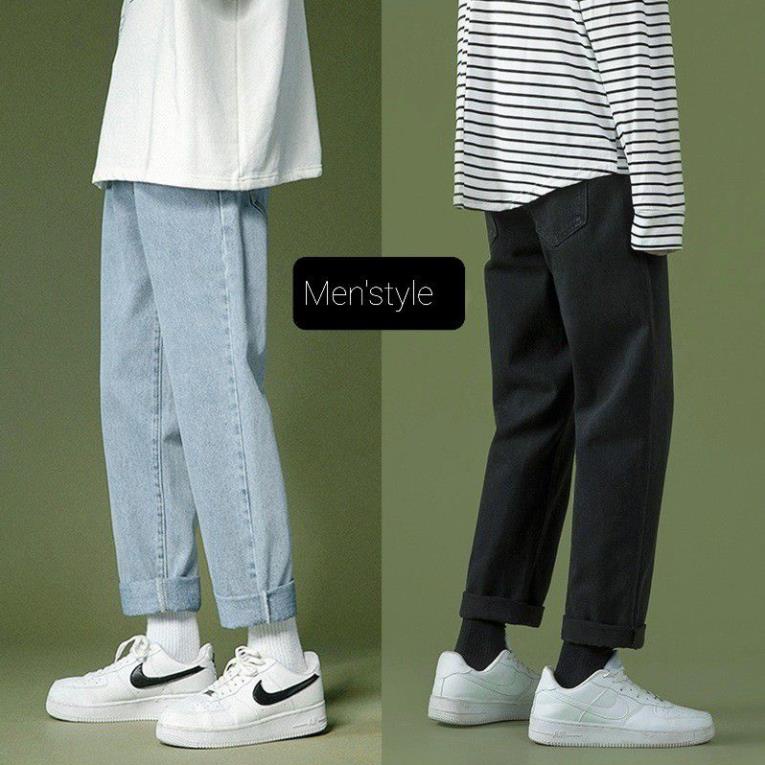 Quần Jean Nam Ống Rộng Hot Trend 2021,Quân jean nam baggy