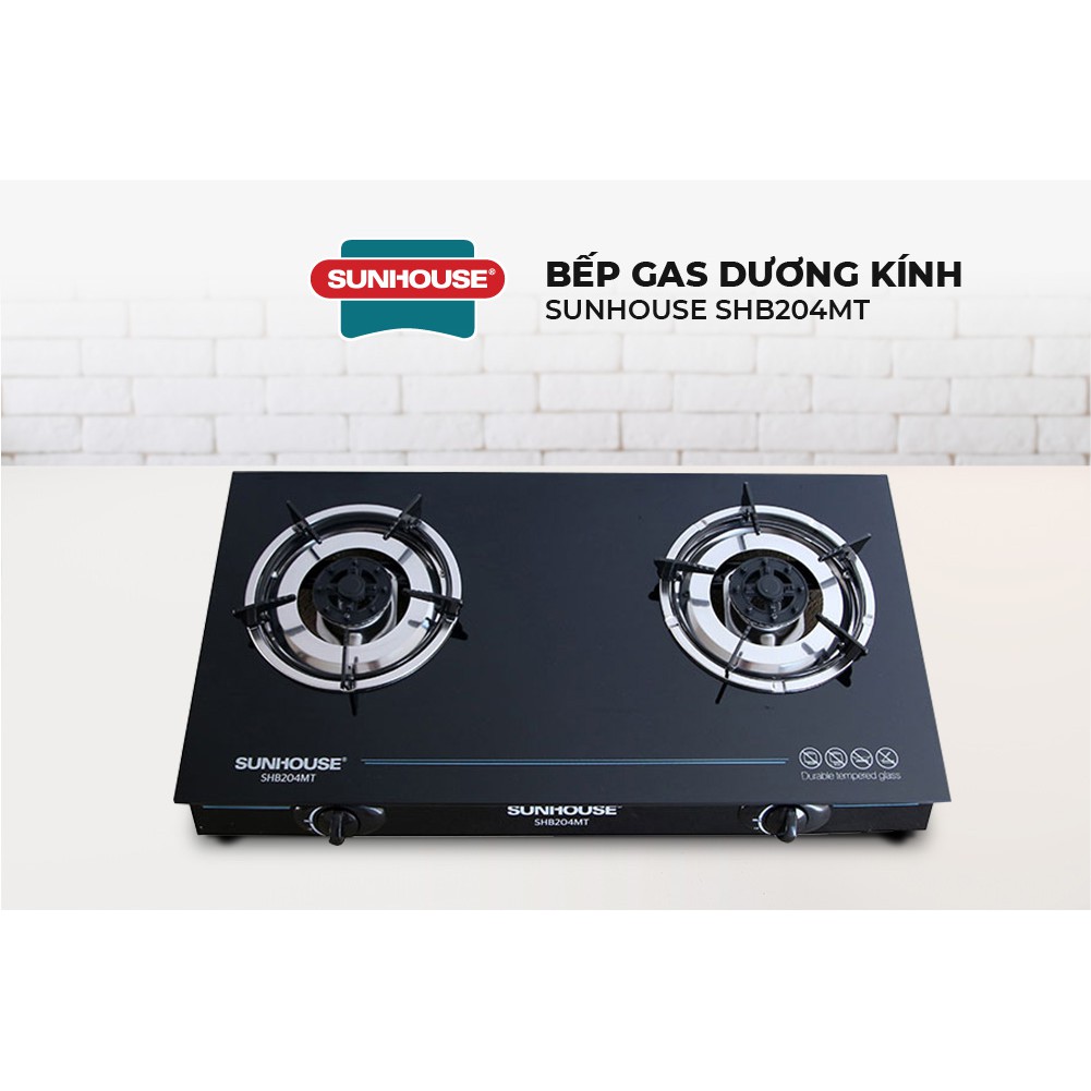 Bếp gas dương kính SUNHOUSE SHB204MT chính hãng