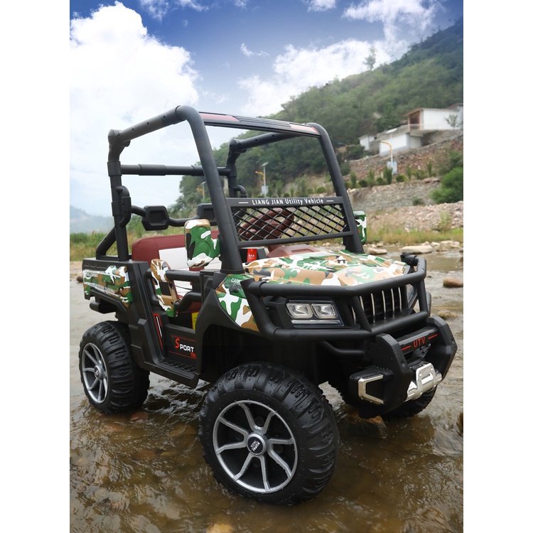 Xe ô tô điện 3 chỗ ngồi cho trẻ em dòng xe jeep