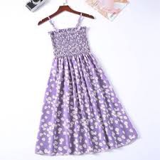 Váy 2 dây hoa cúc nhí chun ngực nhiều màu điệu đà | BigBuy360 - bigbuy360.vn