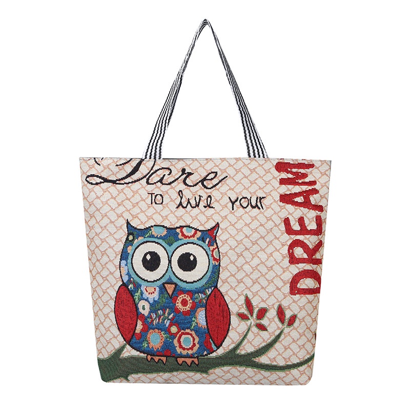 Túi xách canvas cỡ lớn thiết kế đơn giản phong cách thời trang cho nữ