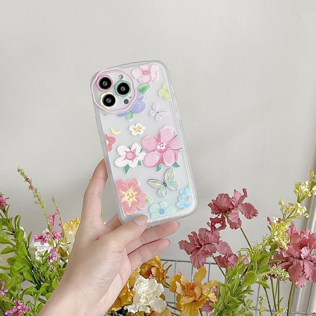 Ốp Điện Thoại Tpu Silicone Mềm Trong Suốt Chống Sốc In Hình Tranh Sơn Dầu Cho iPhone 11 12 13 pro max xr xs xsmax 7 8plus