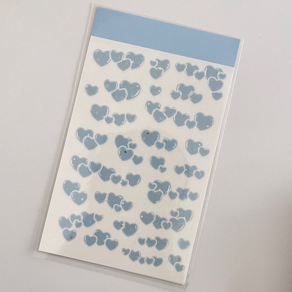 Steve Hình Dán Trang Trí Họa Tiết Ruy Băng Lấp Lánh Phong Cách Hàn Quốc