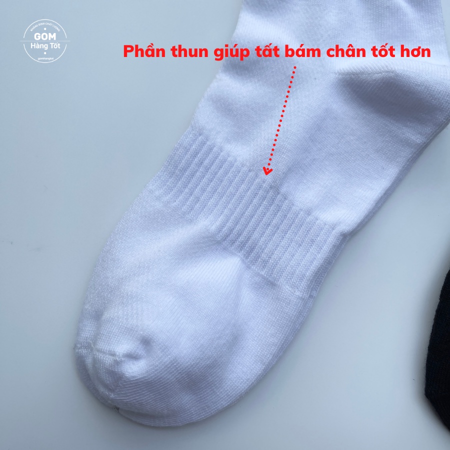 Tất vớ cổ lửng Nam Nữ, tất cotton êm mềm đi mát, thiết kế thoáng khí - KLB-TRONLUNG-GANTAM