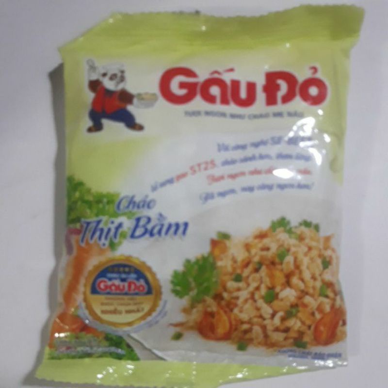 Thùng cháo gấu đỏ thịt bầm 50gói