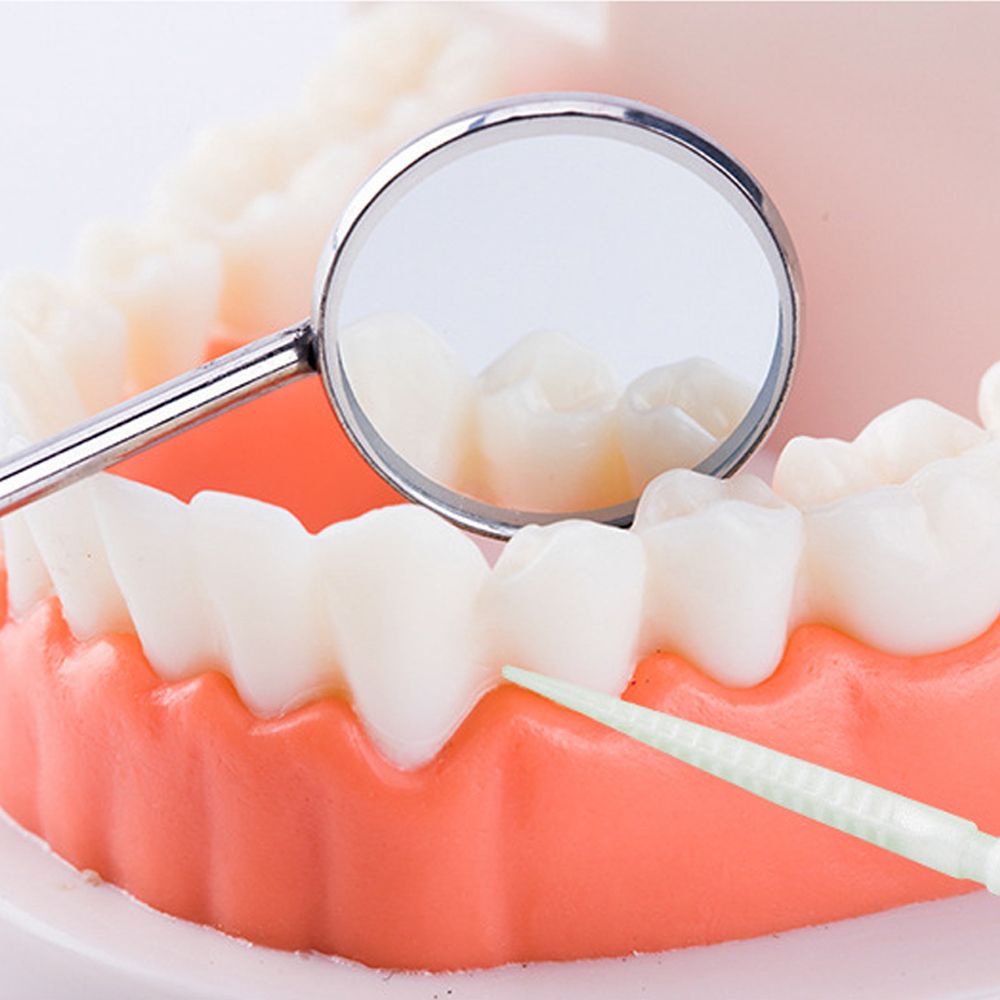 Bộ 100 tăm xỉa răng nha khoa hai đầu bằng nhựa mềm màu kẹo