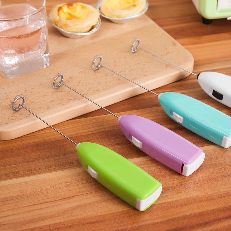 Máy đánh trứng cầm tay mini trộn cà phê sữa không bao gồm pin