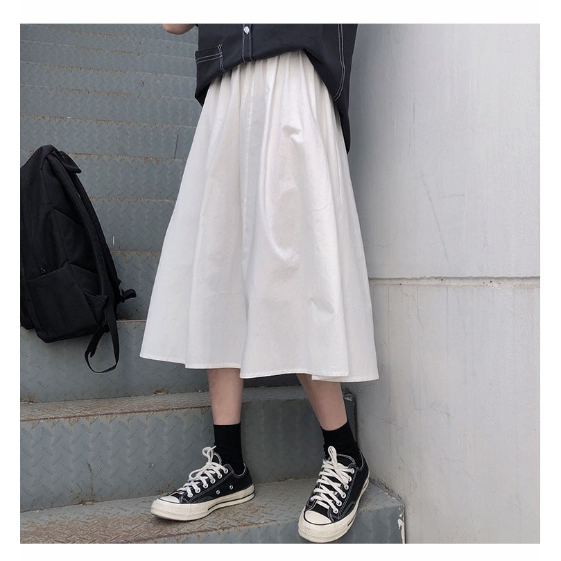 Chân Váy Xòe Kaki - Váy Nữ Ulzzang Cạp Chun Co Dãn 2 Màu CV03 | BigBuy360 - bigbuy360.vn