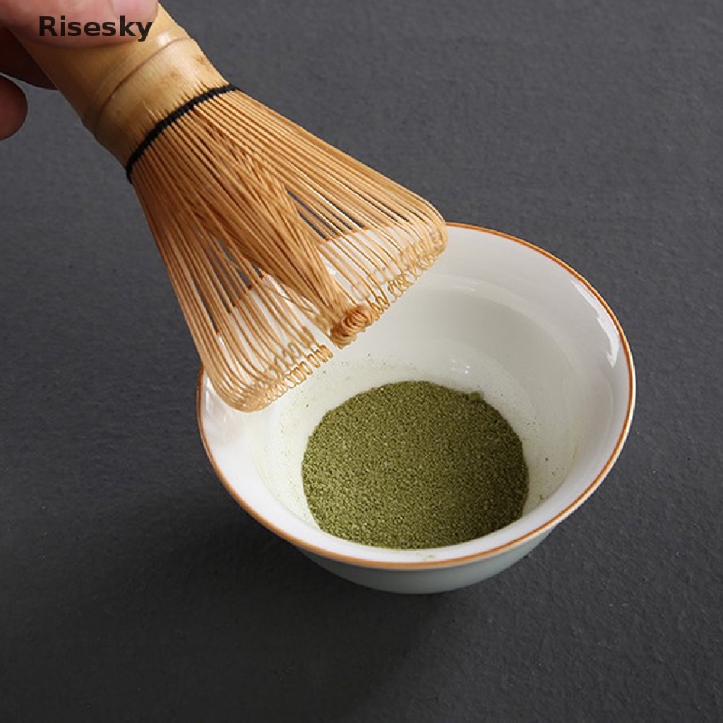 Dụng Cụ Khuấy Bột Trà Xanh 80 Cọ Bằng Tre