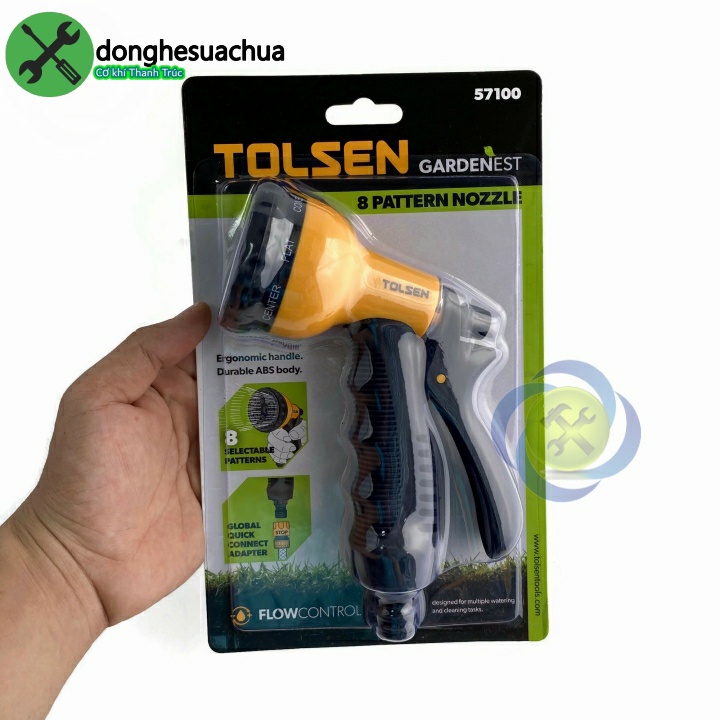 Vòi tưới cây Tolsen 57100 loại 8 tia
