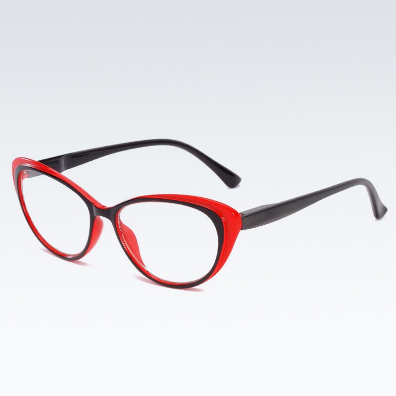 Kính Đọc Sách Mắt Mèo PTQ Cho Unisex + 100, + 150, + 200, + 250, + 300, + 350, + 400