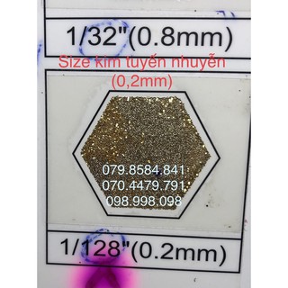 100gr Bột kim tuyến 7 màu