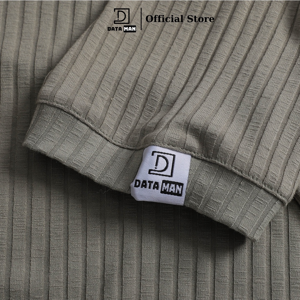 Áo thun POLO nam cổ chữ V, có ve lật DATAMAN, chất cotton đũa co giãn 4 chiều, thoáng mát - ATPL22-01
