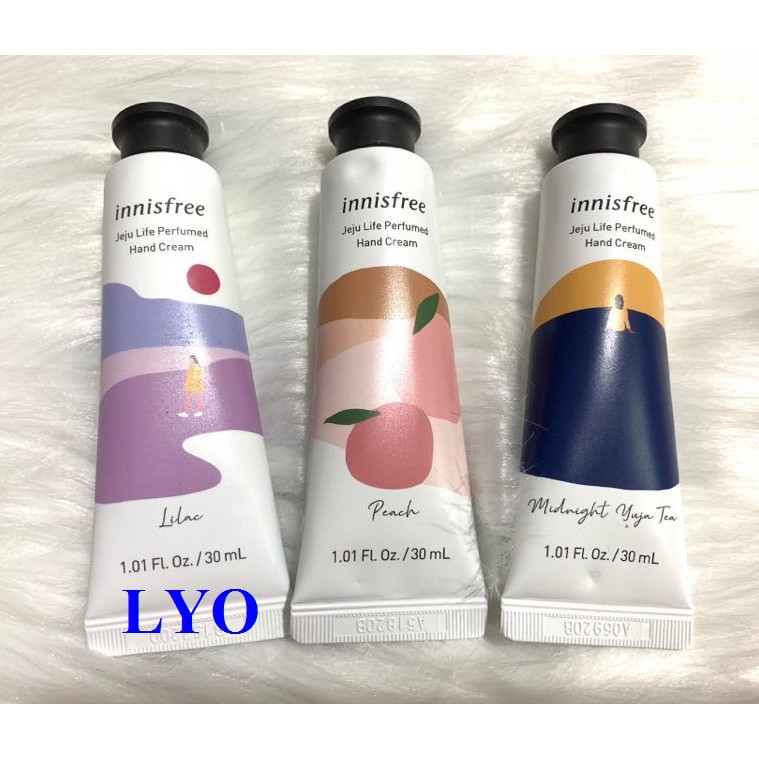 Kem Dưỡng Da Tay Innisfree Jeju Life Perfumed Hand Cream hương nước hoa.