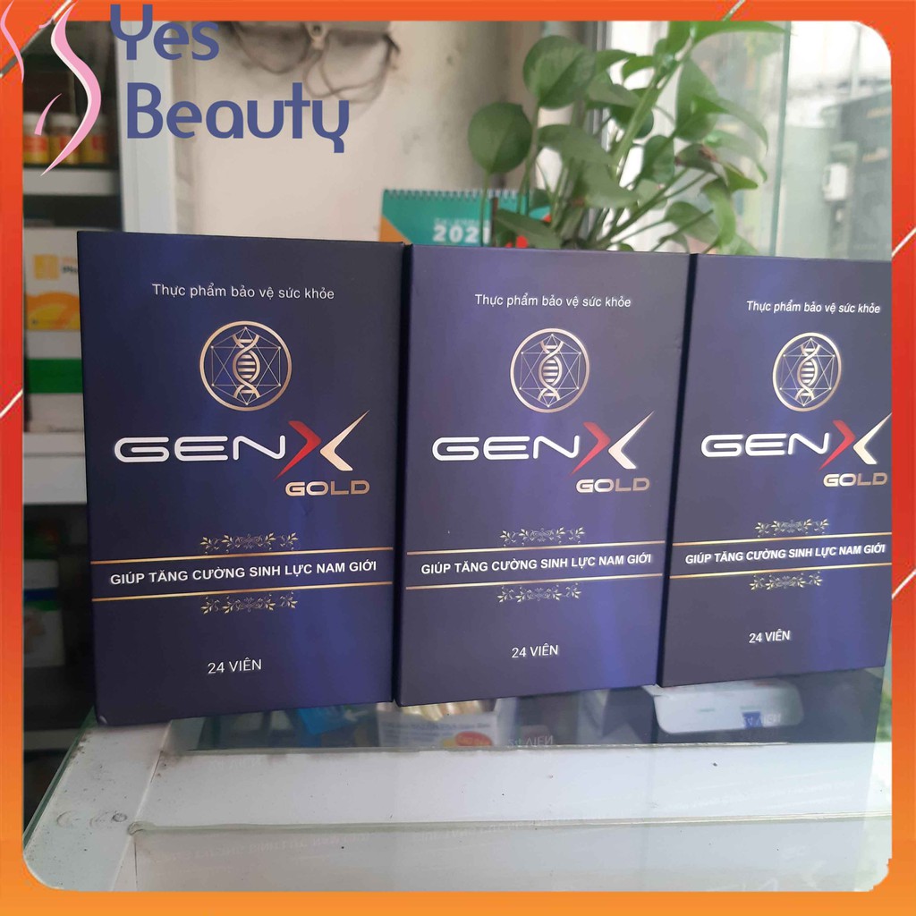 Viên Sinh Lý Gen X Gold - Đỉnh Cao Phong Độ Nhấp Mạnh Mẽ - Chính Hãng Phiên Bản Hộp 24 Viên [Che Tên Lúc Giao]