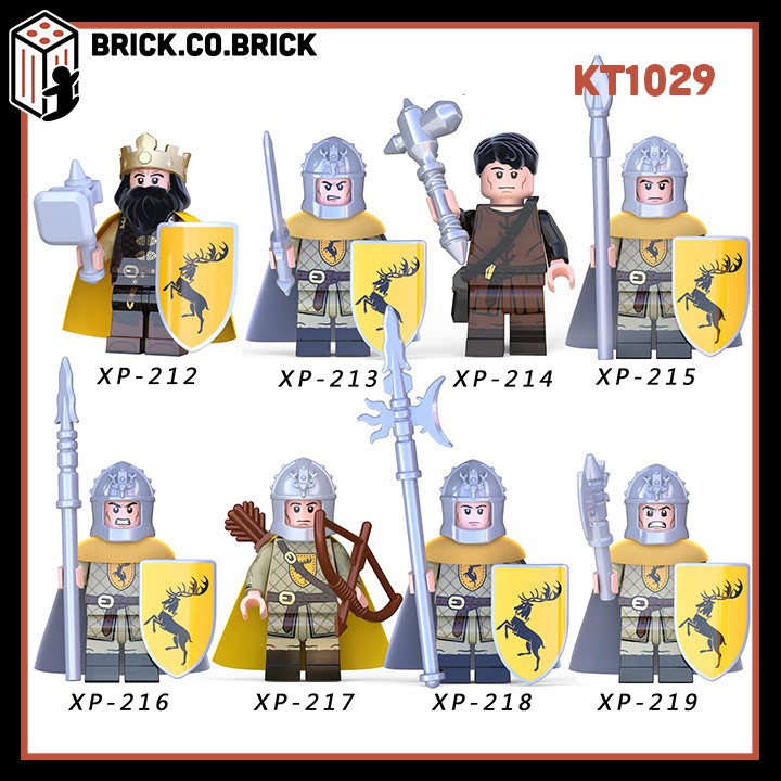 Lego Game of thrones Đồ Chơi Lắp Ráp Lính Trung Cổ Giáp Phụ Kiện Phim Trò Chơi Vương Quyền KT1029