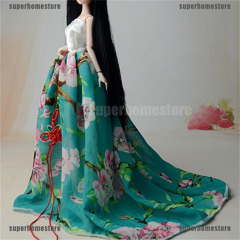 Đầm Công Chúa Phong Cách Trung Hoa Xinh Xắn Cho Búp Bê Barbie