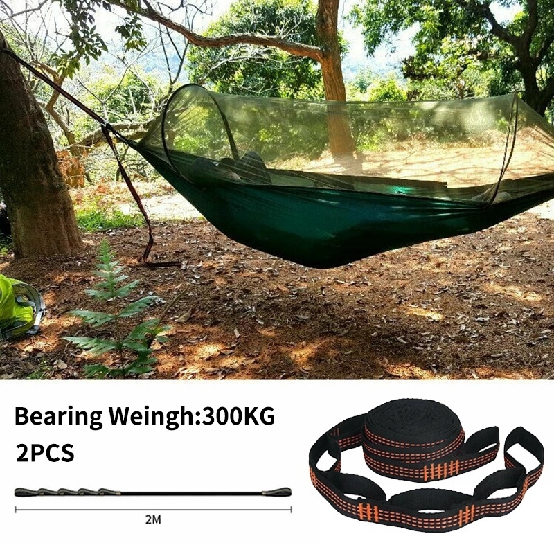 Set 2 Dây Đai Treo Võng Chịu Lực Cao Màu Đen Chất Liệu Polyester
