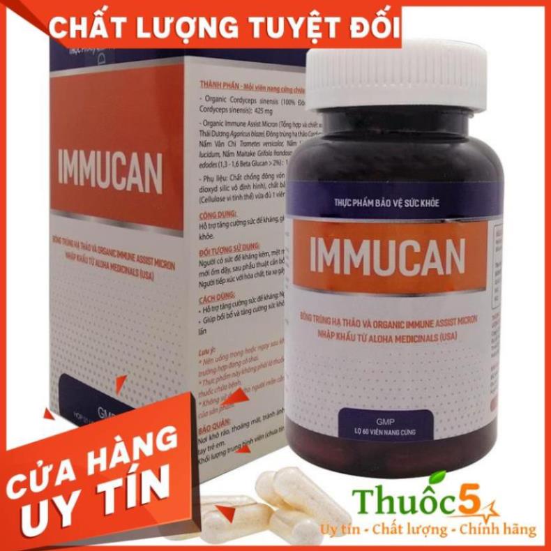 Immucan USA viên tăng sức đề kháng hộp 60 viên
