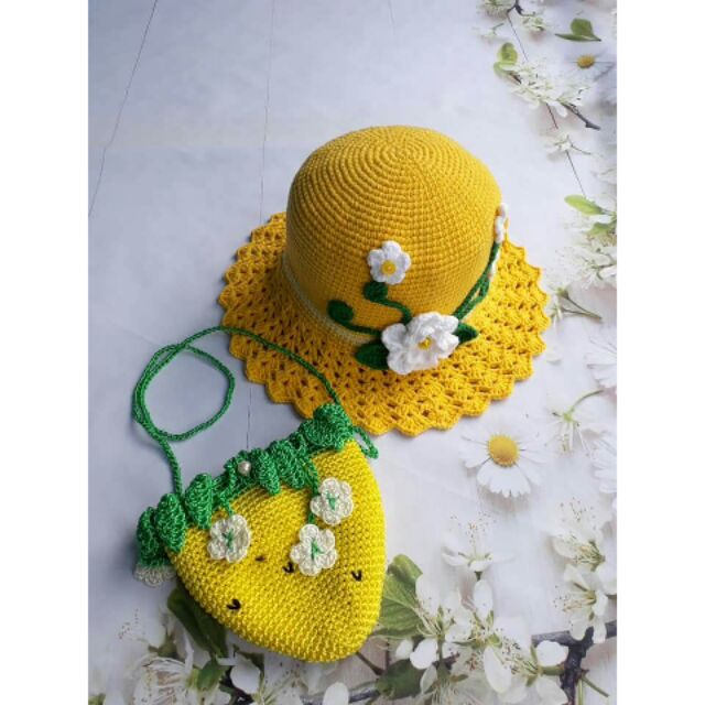 Set túi nón cho bé.