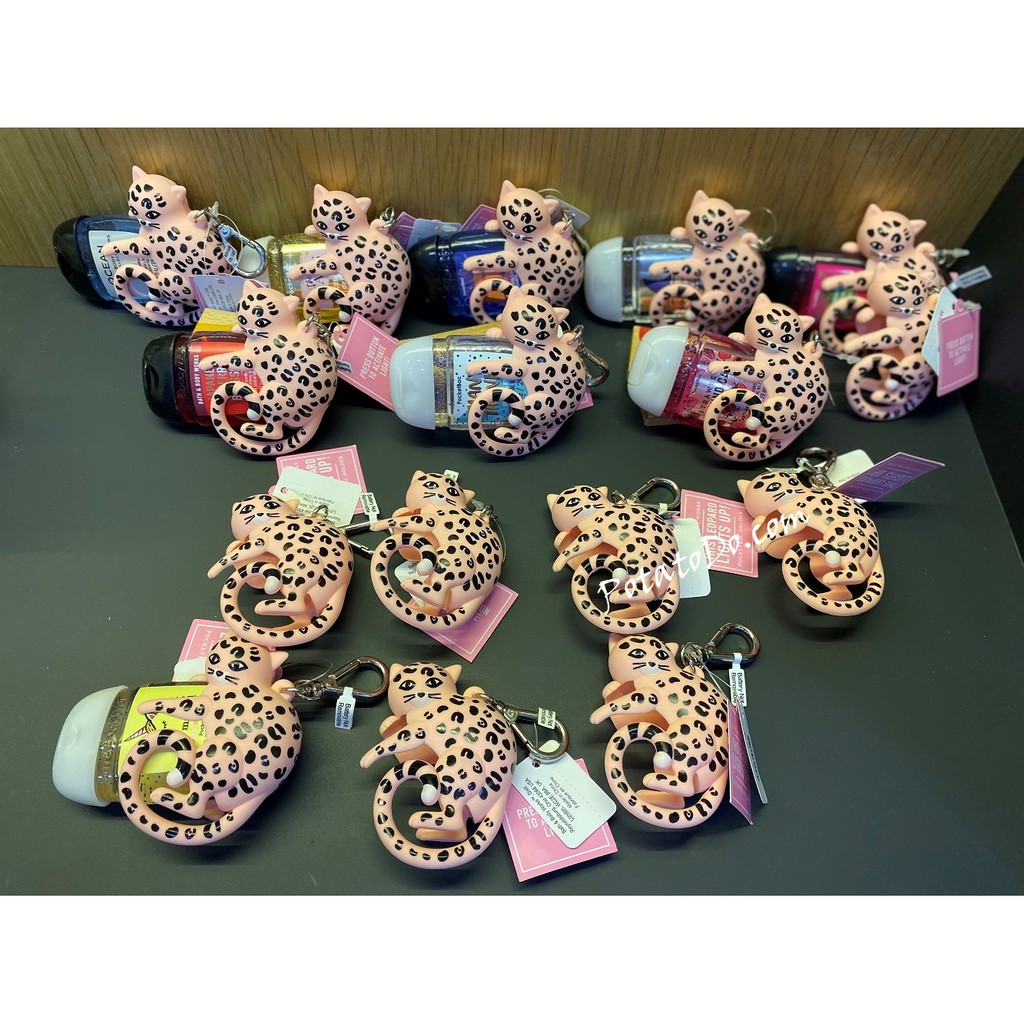 Móc Treo Bath & BodyWorks Chai Gel Rửa Tay Khô 29ml - Con Báo Đốm Phát Sáng