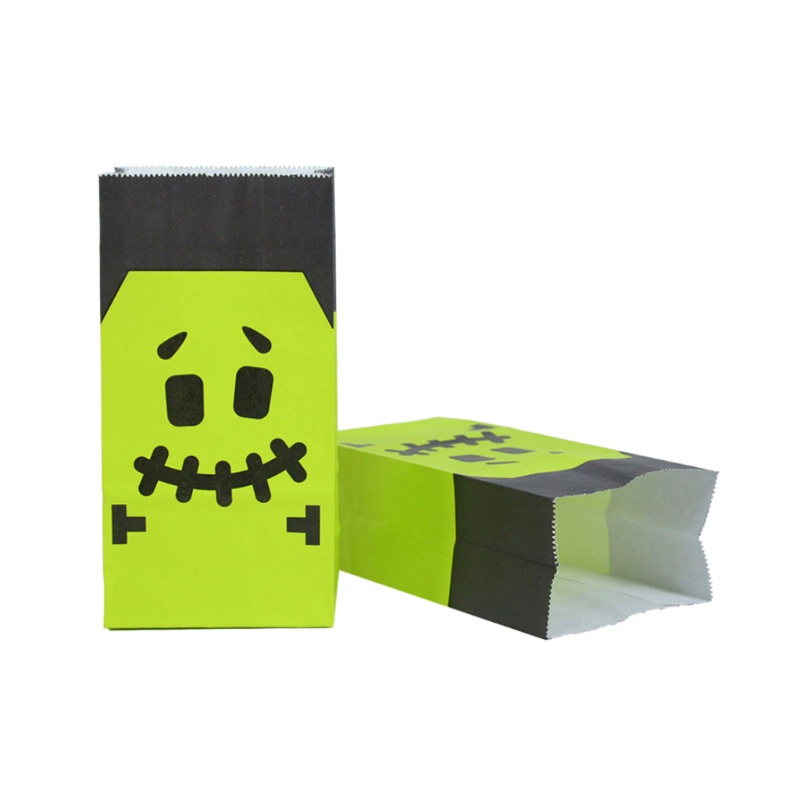 QQ Bộ 10 Túi Giấy Đựng Bánh Kẹo Phong Cách Halloween